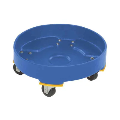 Vestil DRUM-DP-HD-30-BU Polyethylene Heavy Duty Drum Dolly
