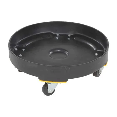 Vestil DRUM-DP-HD-55-BK Polyethylene Heavy Duty Drum Dolly