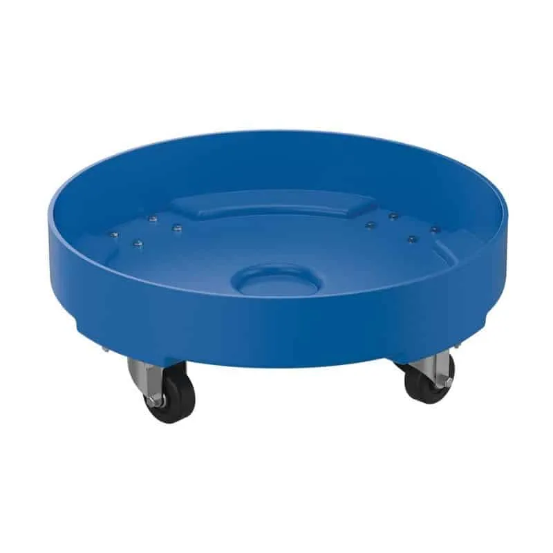 Vestil DRUM-DP-LD-30-BU Polyethylene Light Duty Drum Dolly