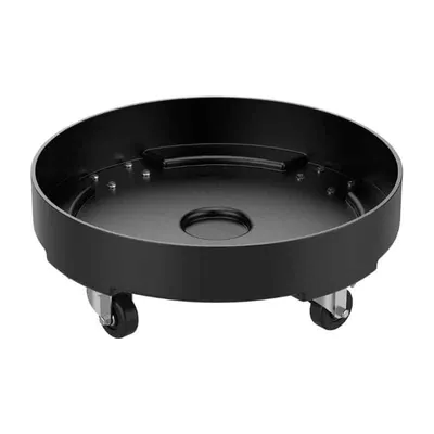 Vestil DRUM-DP-LD-55-BK Polyethylene Light Duty Drum Dolly