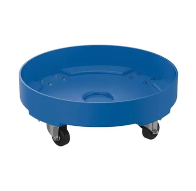 Vestil DRUM-DP-LD-55-BU Polyethylene Light Duty Drum Dolly