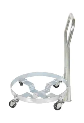 Vestil DRUM-QUAD-C-HDL Steel Multipurpose Quad Drum Dolly with Handle