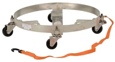 Vestil DRUM-QUAD-CS-SS Stainless Steel Multipurpose Drum Dolly