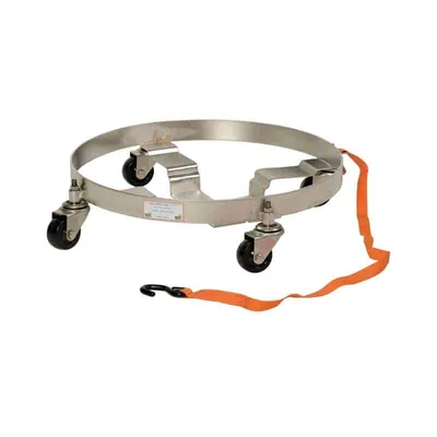 Vestil DRUM-QUAD-CS-SS Stainless Steel Multipurpose Drum Dolly