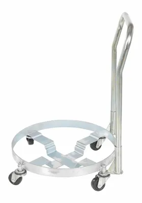 Vestil DRUM-QUAD-H-HDL Steel Multipurpose Drum Dolly with Handle