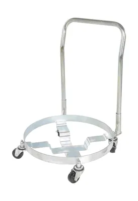 Vestil DRUM-QUAD-H-HDL Steel Multipurpose Drum Dolly with Handle