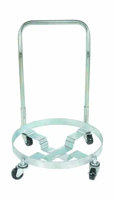 Vestil DRUM-QUAD-H-HDL Steel Multipurpose Drum Dolly with Handle