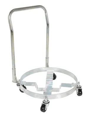 Vestil DRUM-QUAD-H-HDL Steel Multipurpose Drum Dolly with Handle
