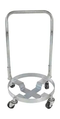 Vestil DRUM-TRI-C-HDL Steel Drum Dolly With Handle Three Tier