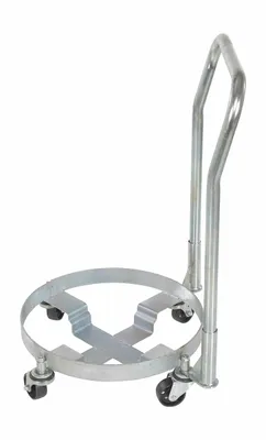 Vestil DRUM-TRI-C-HDL Steel Drum Dolly With Handle Three Tier