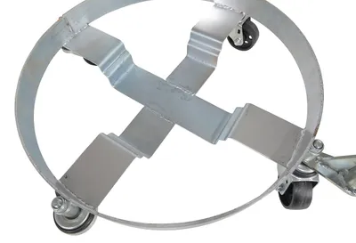 Vestil DRUM-TRI-C-HDL Steel Drum Dolly With Handle Three Tier