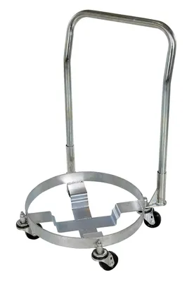 Vestil DRUM-TRI-H-HDL Steel Drum Dolly with Handle Three Tier