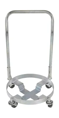 Vestil DRUM-TRI-H-HDL Steel Drum Dolly with Handle Three Tier