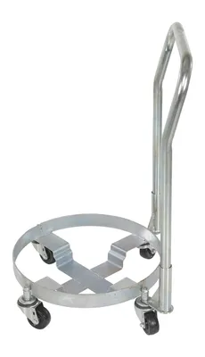 Vestil DRUM-TRI-H-HDL Steel Drum Dolly with Handle Three Tier