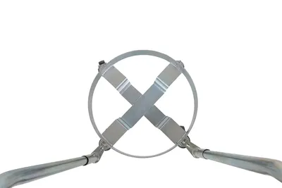 Vestil DRUM-TRI-H-HDL Steel Drum Dolly with Handle Three Tier
