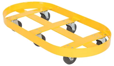 Vestil DRUM-X2-30-GFN Double Drum Dolly with Glass Filled Nylon Casters