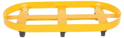 Vestil DRUM-X2-30-GFN Double Drum Dolly with Glass Filled Nylon Casters