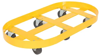 Vestil DRUM-X2-30-GFN Double Drum Dolly with Glass Filled Nylon Casters