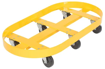Vestil DRUM-X2-30-HR Double Drum Dolly with Hard Rubber Casters