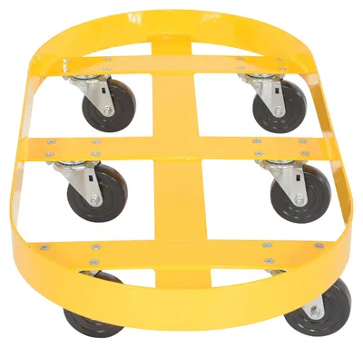 Vestil DRUM-X2-30-HR Double Drum Dolly with Hard Rubber Casters