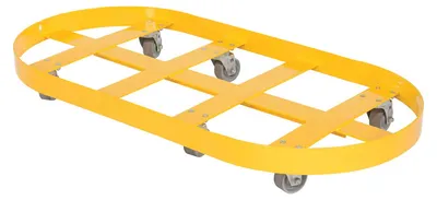Vestil DRUM-X2-55-CI Double Drum Dolly with Cast Iron Casters