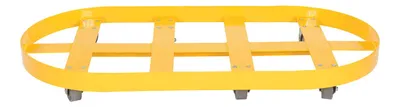 Vestil DRUM-X2-55-CI Double Drum Dolly with Cast Iron Casters