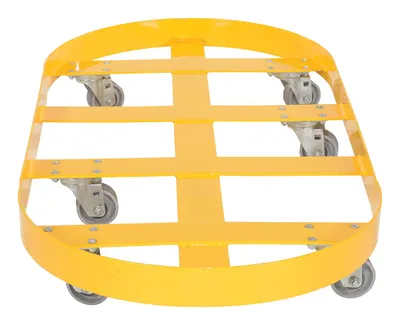 Vestil DRUM-X2-55-CI Double Drum Dolly with Cast Iron Casters