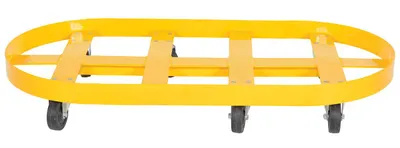 Vestil DRUM-X2-55-GFN Double Drum Dolly with Glass Filled Nylon Casters