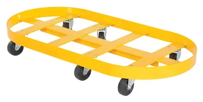 Vestil DRUM-X2-55-GFN Double Drum Dolly with Glass Filled Nylon Casters
