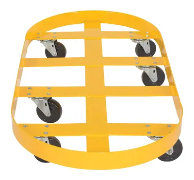 Vestil DRUM-X2-55-HR Double Drum Dolly with Hard Rubber Casters
