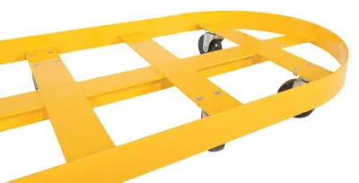 Vestil DRUM-X2-55-HR Double Drum Dolly with Hard Rubber Casters