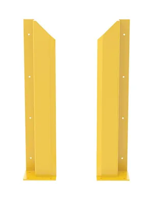 Vestil DSP-WF-48-BRL-YL Steel Overhead Door Track Protectors 2