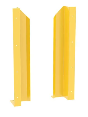Vestil DSP-WF-48-BRL-YL Steel Overhead Door Track Protectors 3