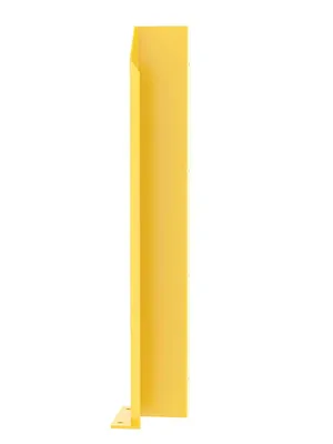 Vestil DSP-WF-48-LH-YL Steel Overhead Door Track Protector 3