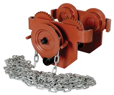Vestil E-MT-4-C Steel Geared Eye Manual Trolley 1