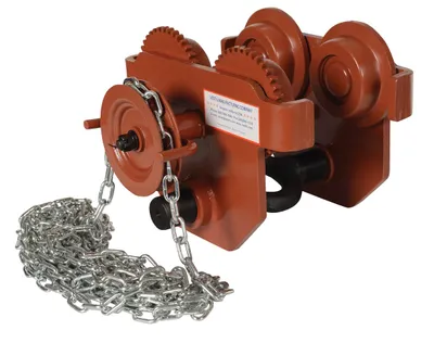 Vestil E-MT-6-C Steel Geared Eye Manual Trolley 1