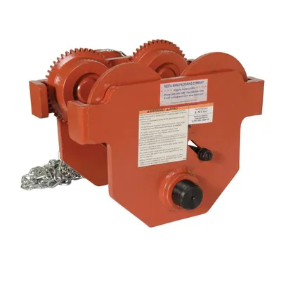 Vestil E-MT-8-C Steel Geared Eye Manual Trolley