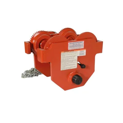 Vestil E-MT-8-C Steel Geared Eye Manual Trolley