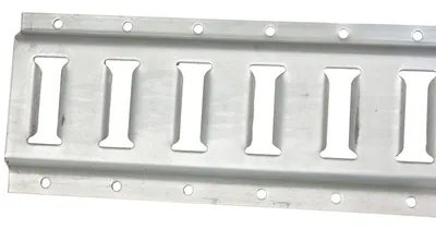 Vestil E-TRK-10-ZN-4PK Steel Zinc Plated E-Track 2