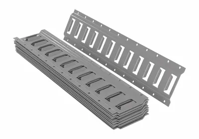 Vestil E-TRK-2-GY-10PK Steel E-Track