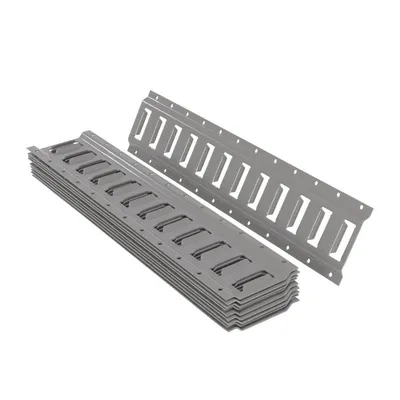 Vestil E-TRK-2-GY-10PK Steel E-Track