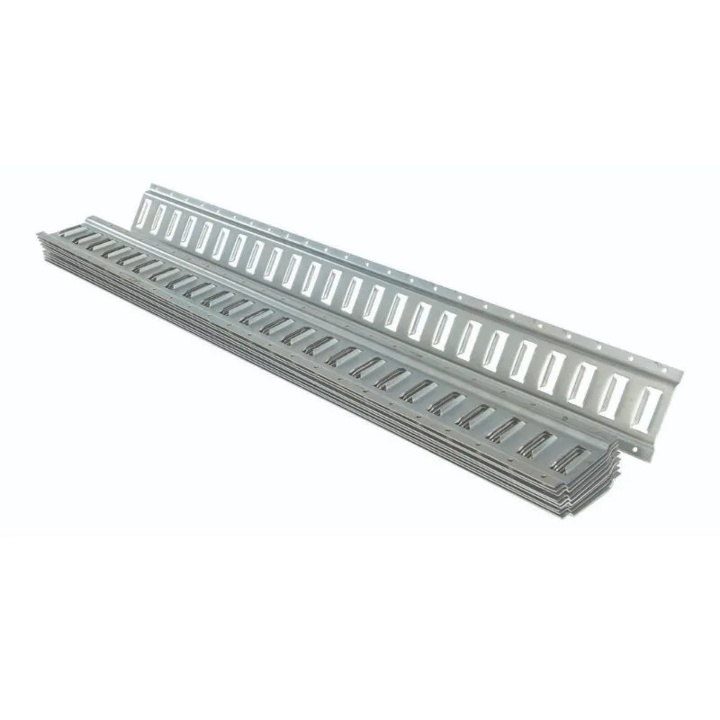 Vestil E-TRK-4-ZN-10PK Steel Zinc Plated E-Track