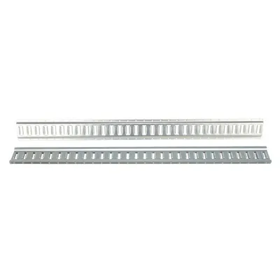 Vestil E-TRK-5-ZN-4PK Steel Zinc Plated E-Track