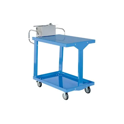 Vestil EASY-A-2436-WT Steel Easy Access Stock Truck with Work Table