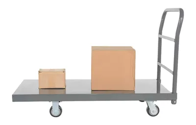 Vestil ECSPT-2448-C27A Steel Smooth Deck Platform Truck 6