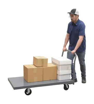 Vestil ECSPT-2754 Steel Smooth Deck Platform Truck 5