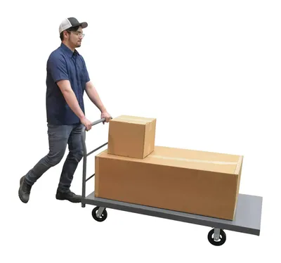 Vestil ECSPT-3060 Steel Smooth Deck Platform Truck 4