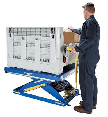 Vestil EHLT-4848-2-43 lift table shown from an alternate angle