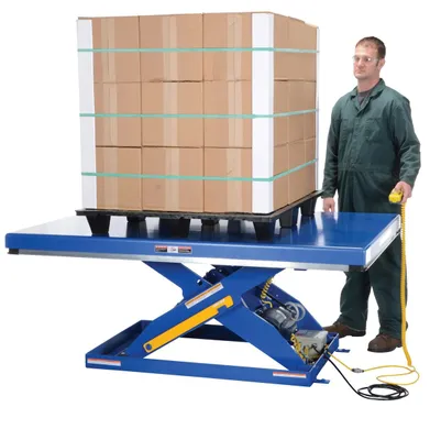 Vestil EHLT-4872-2-43 lift table shown from an alternate angle