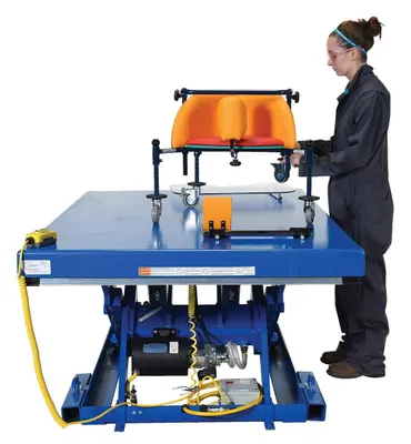 Vestil EHLT-4872-6-44 lift table shown from an alternate angle